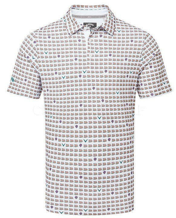 Callaway One Pimento Herren Poloshirt, weiss