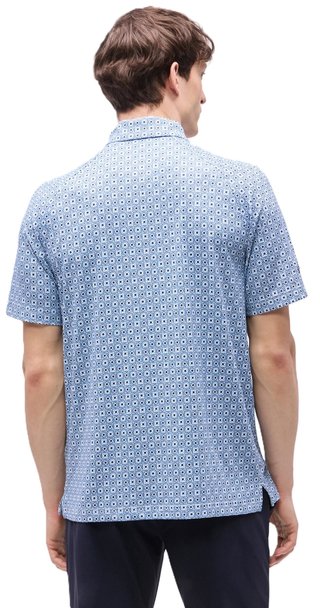 Callaway Foulard Printed Herren Poloshirt, peacoat