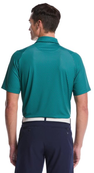 Callaway Trademark Golf Printed Herren Poloshirt, galapagos green