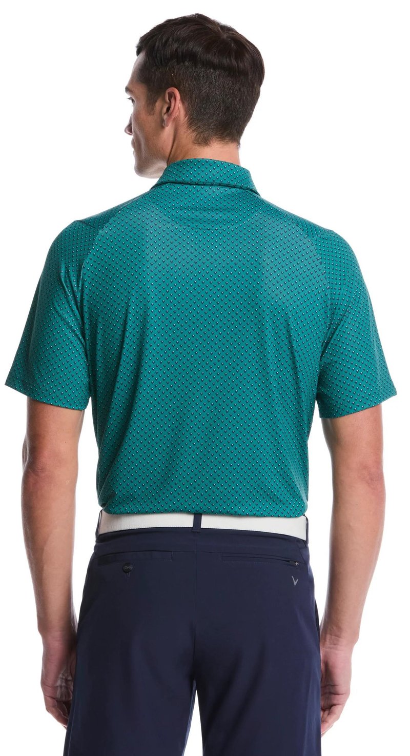 Callaway Trademark Golf Printed Herren Poloshirt, galapagos green