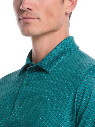 Callaway Trademark Golf Printed Herren Poloshirt, galapagos green