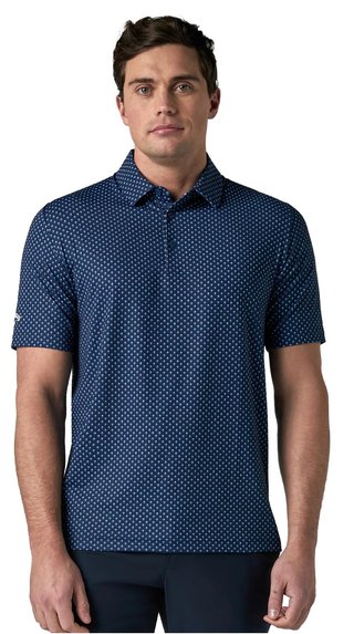 Callaway Trademark Golf Printed Herren Poloshirt, peacoat