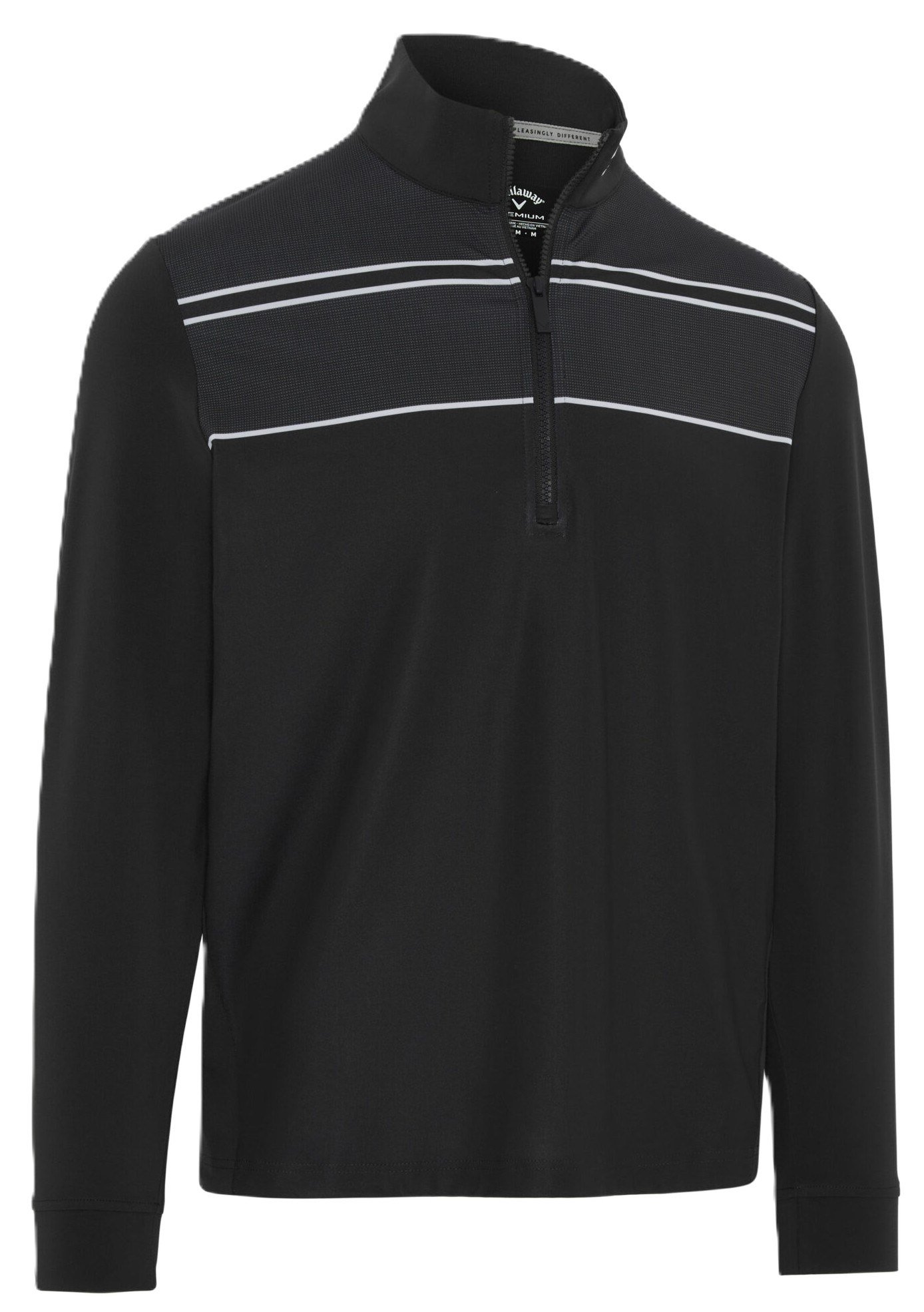 Callaway Blocked Printed Herren Poloshirt, caviar