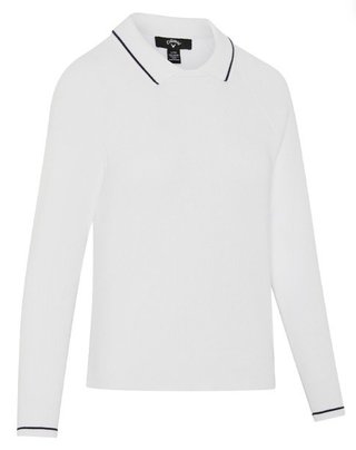 Callaway Collared Damen Pullover, weiss
