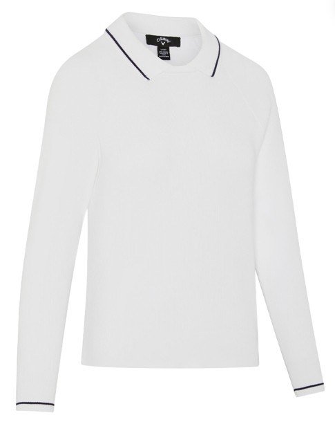 Callaway Collared Damen Pullover, weiss