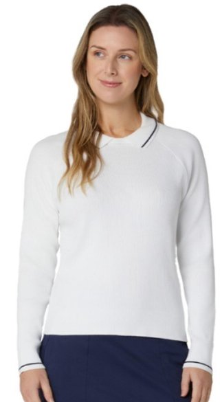 Callaway Collared Damen Pullover, weiss