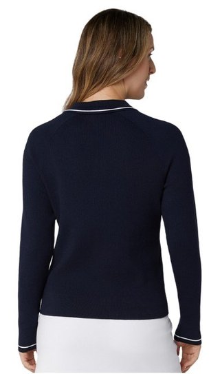 Callaway Collared Damen Pullover, peacoat