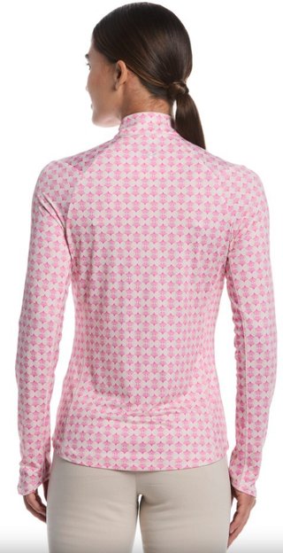 Callaway Deco Geo Printed Damen Sweatshirt, fuchsia purple