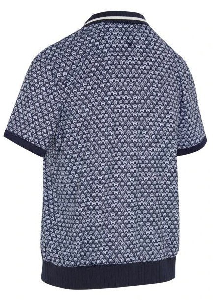 Callaway Scarf Geo Printed Damen Poloshirt, dunkelblau