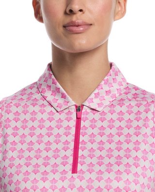 Callaway Deco Geo Print Damen Poloshirt, fuchsia purple