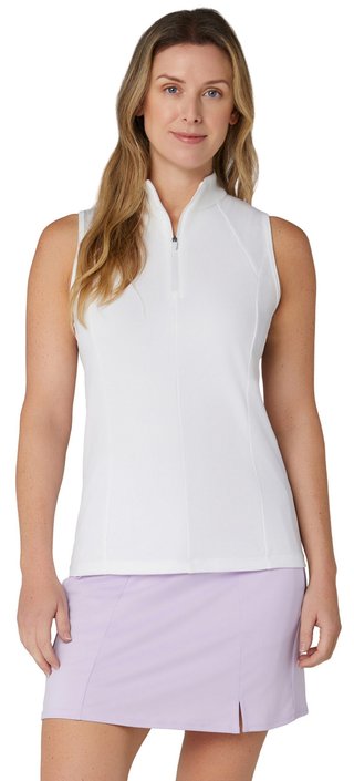 Callaway Rib Play Sleeveless Damen Poloshirt, weiss