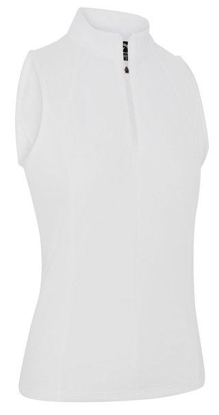 Callaway Rib Play Sleeveless Damen Poloshirt, weiss