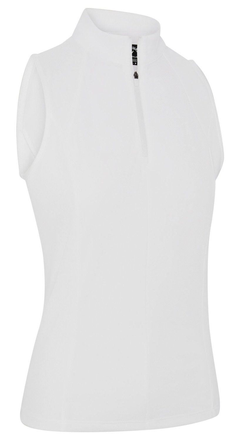 Callaway Rib Play Sleeveless Damen Poloshirt, weiss