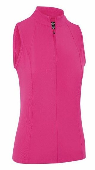 Callaway Rib Play Sleeveless Damen Poloshirt, rosa