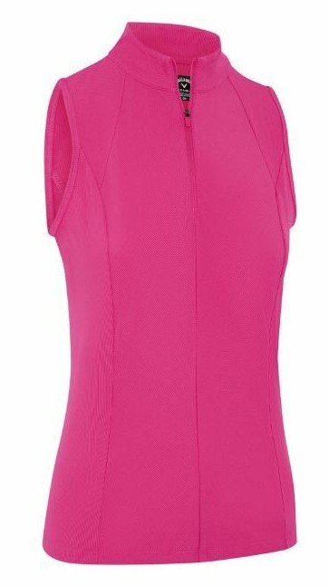 Callaway Rib Play Sleeveless Damen Poloshirt, rosa