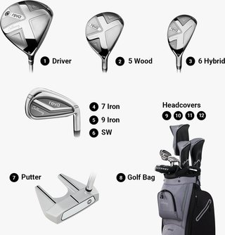 Callaway Reva 8PC Black Damen Golfset, Graphit
