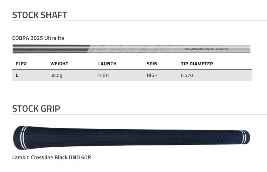 Cobra BAFFLER Black Blue Damen Hybrid