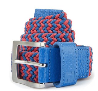 FootJoy Braided Unisex Gürtel, coastal blue/nantucket red