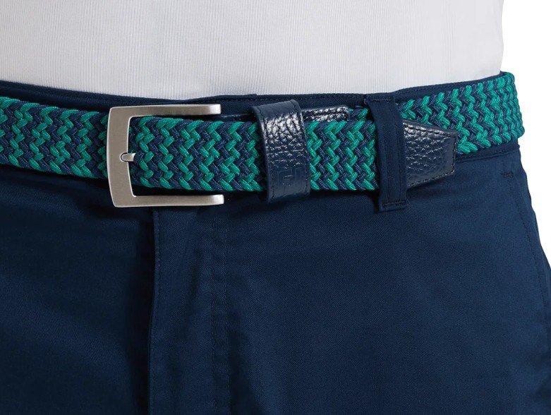 FootJoy Braided Unisex Gürtel, navy/field green