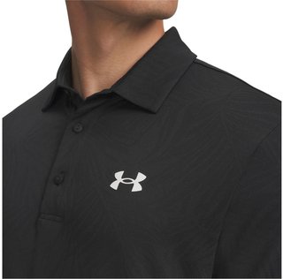 Under Armour Playoff Jacquard Herren Poloshirt, black/anthracite