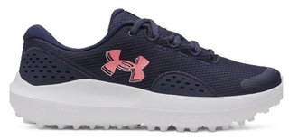 Under Armour Surge Damen Golfschuhe, midnight navy/white/bittersweet pink