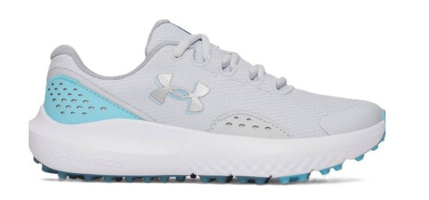 Under Armour Surge Golf Junior Golfschuhe, halo grey/fresco blue