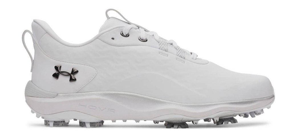 Under Armour Drive Pro Clone Herren Golfschuhe, white/metallic gunmetal