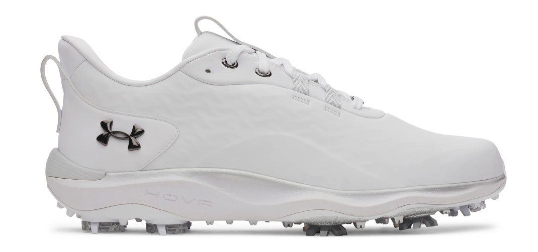Under Armour Drive Pro Clone Herren Golfschuhe, white/metallic gunmetal