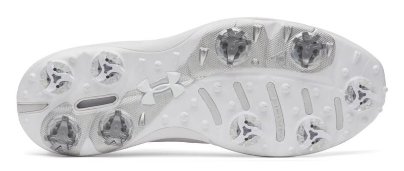 Under Armour Drive Pro Clone Herren Golfschuhe, white/metallic gunmetal