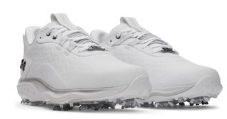 Under Armour Drive Pro Clone Herren Golfschuhe, white/metallic gunmetal