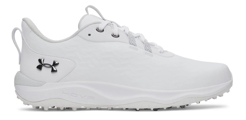 Under Armour Drive Pro Clone Spikeless Herren Golfschuhe, white/mettalic gunmetal