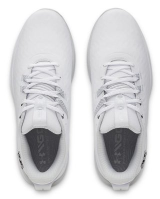 Under Armour Drive Pro Clone Spikeless Herren Golfschuhe, white/mettalic gunmetal