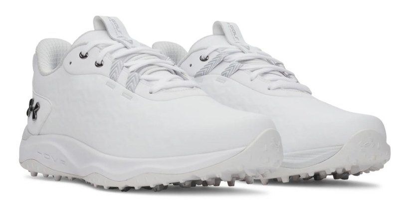 Under Armour Drive Pro Clone Spikeless Herren Golfschuhe, white/mettalic gunmetal