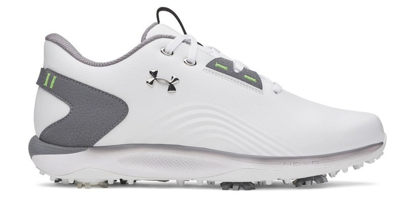 Under Armour Drive Fade 2 Herren Golfschuhe, white/titan gray/metallic silver