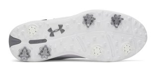 Under Armour Drive Fade 2 Herren Golfschuhe, white/titan gray/metallic silver