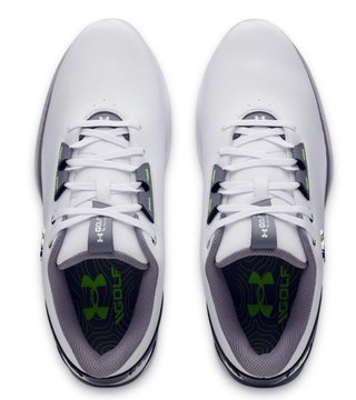 Under Armour Drive Fade 2 Herren Golfschuhe, white/titan gray/metallic silver