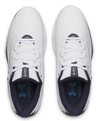 Under Armour Drive Fade 2 Spikeless Herren Golfschuhe, white/metallic silver