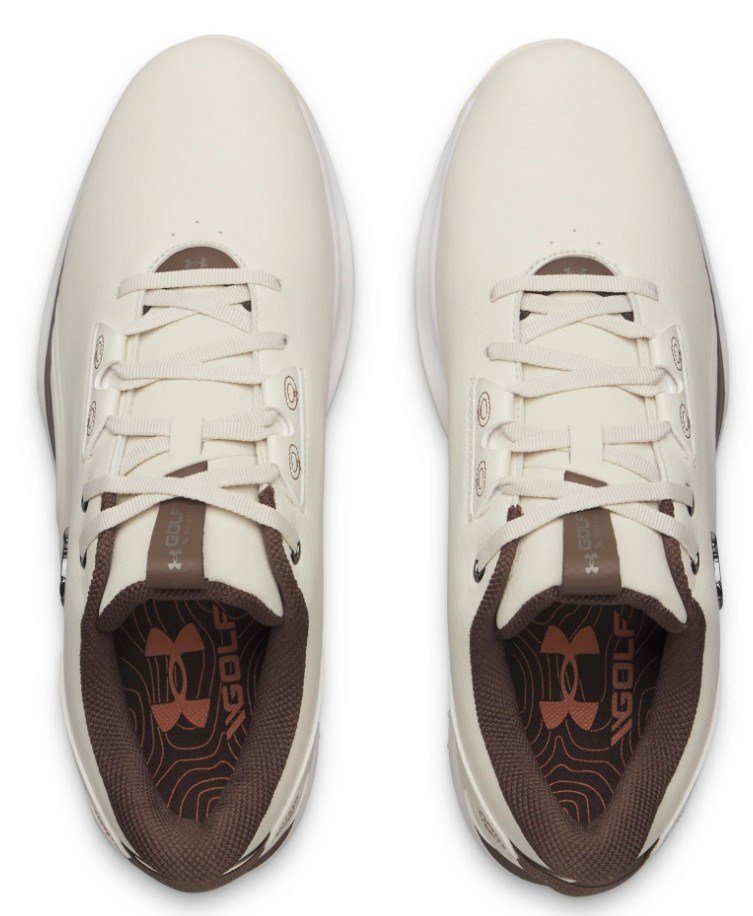 Under Armour Drive Fade 2 Spikeless Herren Golfschuhe, stone/metallic silver