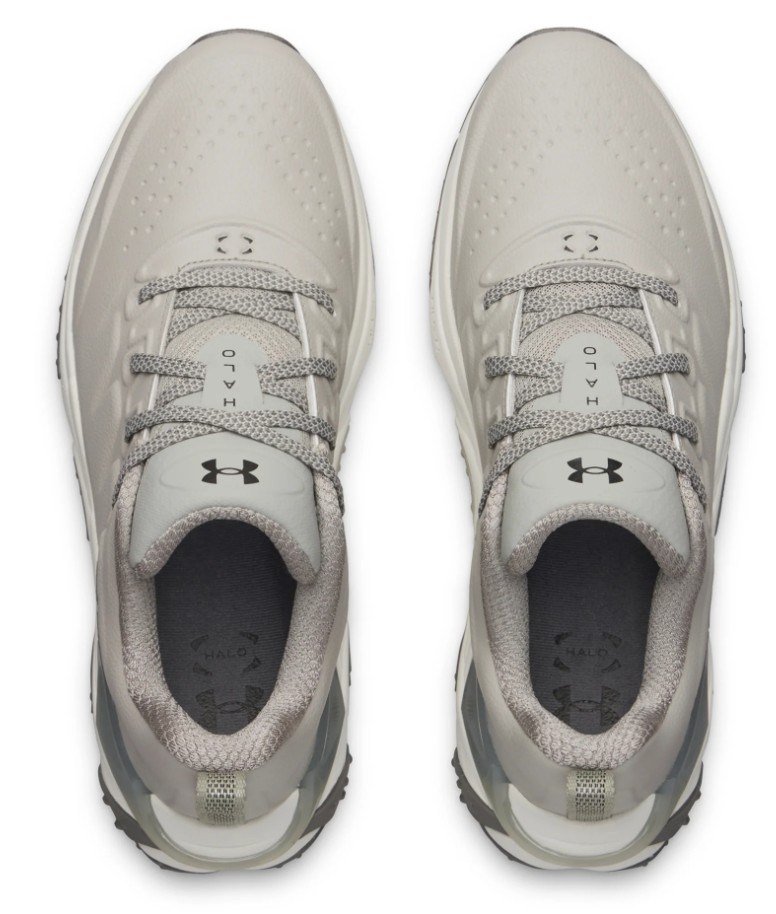 Under Armour Drive Halo Tour Spikeless Herren Golfschuhe, titanium/summit white/clay green