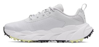 Under Armour Halo Tour Hybrid Spikeless Damen Golfschuhe, halo gray/white/metallic silver