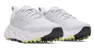 Under Armour Halo Tour Hybrid Spikeless Damen Golfschuhe, halo gray/white/metallic silver