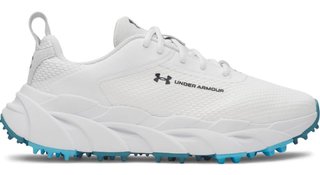 Under Armour Halo Tour Hybrid Spikeless Damen Golfschuhe, white/midnight navy