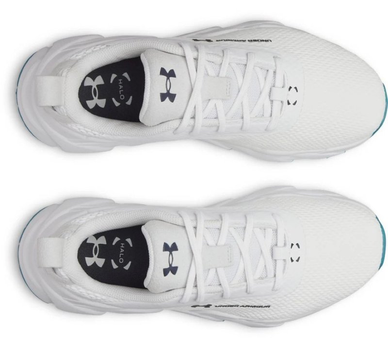 Under Armour Halo Tour Hybrid Spikeless Damen Golfschuhe, white/midnight navy