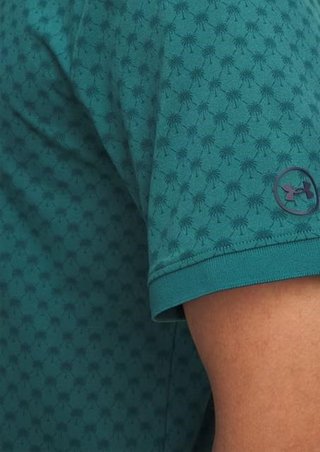 Under Armour ArmourDry Print Rib Herren Poloshirt, grün
