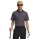 Under Armour ArmourDry Printed Herren Poloshirt, schwarz/posh rosa/weiss