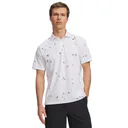Under Armour ArmourDry Printed Herren Poloshirt, weiss