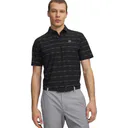 Under Armour Drive Chill Printed Herren Poloshirt, schwarz/castlerock/halo grau
