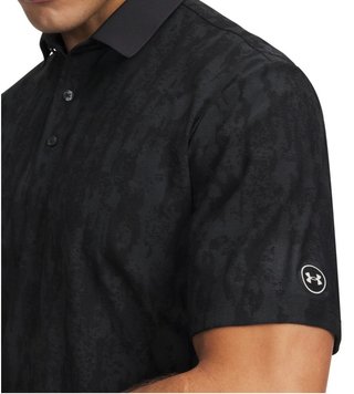 Under Armour Dry Jacquard Herren Poloshirt, schwarz
