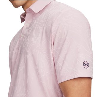 Under Armour Dry Jacquard Herren Poloshirt, prime pink/pink dusk
