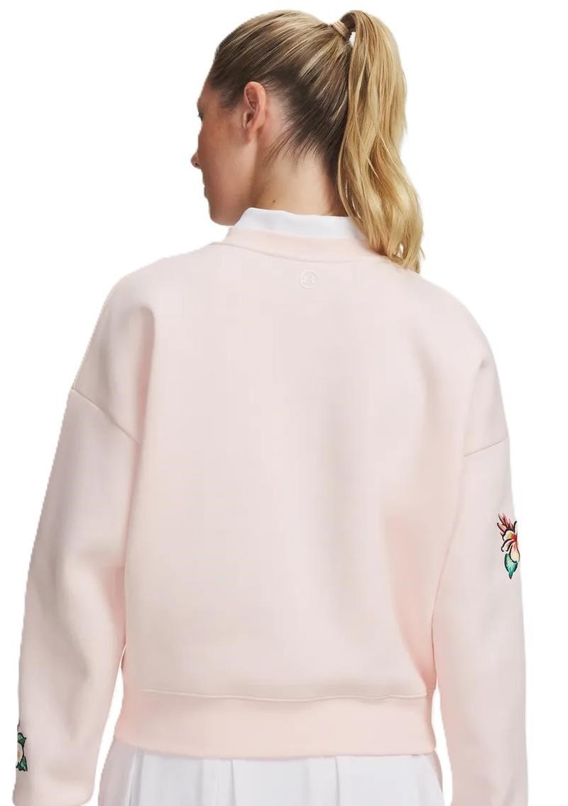 Under Armour Icon Golf Trip Crew Damen Sweatshirt, rosa